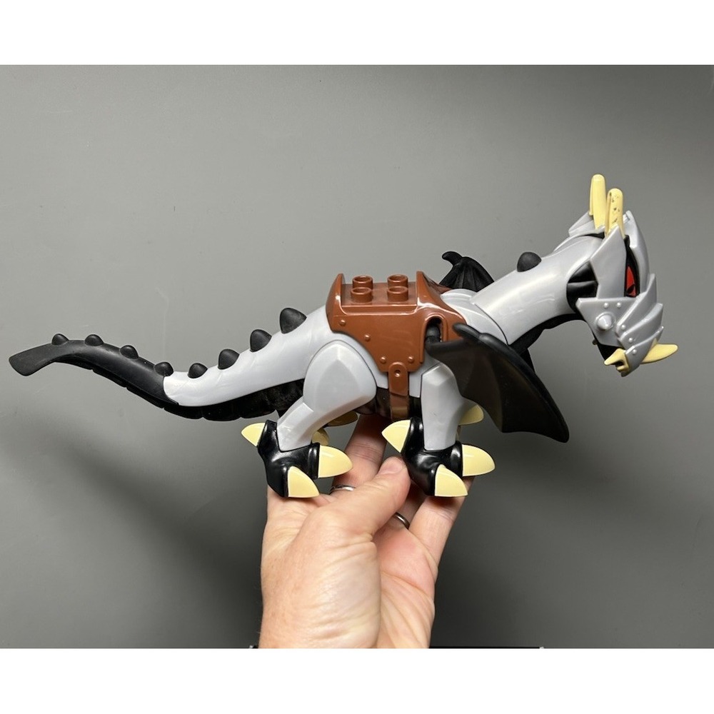 LEGO - Duplo Dragon Tournament #7846 RARE Gray & Black W/ Attached Armor No Fire